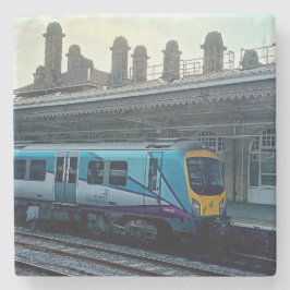 Posavasos De Piedra Tren azul claro