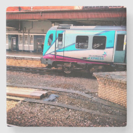 Posavasos De Piedra Tren azul claro