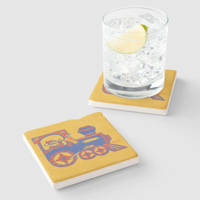 Posavasos De Piedra Tren de Santa (Lateral)