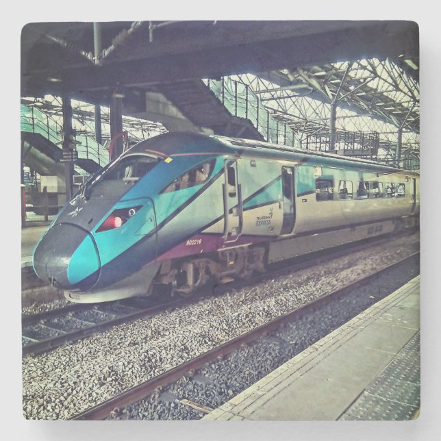 Posavasos De Piedra Tren Leeds (Anverso)