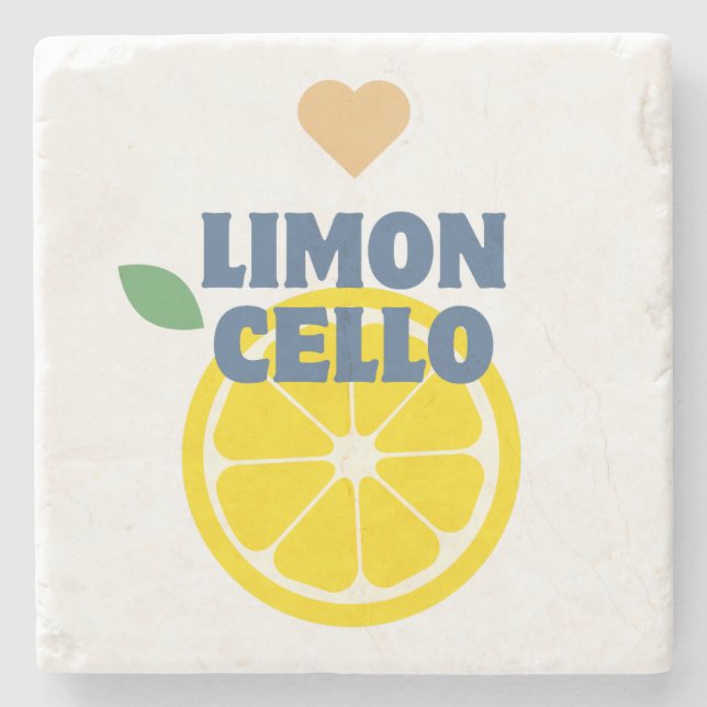 Posavasos De Piedra Trendy Limoncello Lemon Liquor (Anverso)