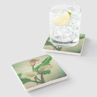 Posavasos De Piedra Tres Calla Lilies Asombroso Acrílico Botánico