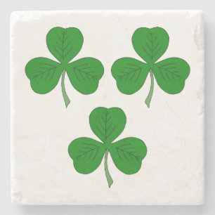 Posavasos De Piedra Tres Shamrock