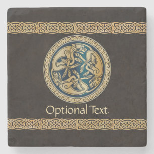 Posavasos De Piedra Tríada del Nudo del Lobo Celta