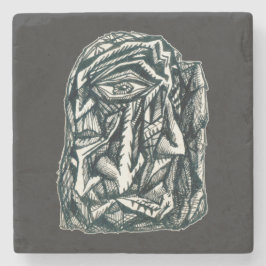 Posavasos De Piedra Triumvirato, dibujo de tinta