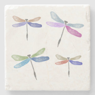 Posavasos De Piedra Trivet Mable   Colección de libélula