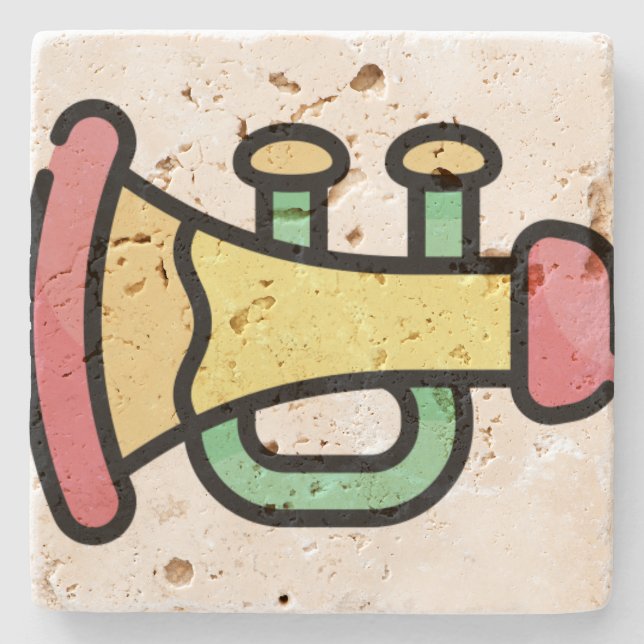 Posavasos De Piedra trompeta (Anverso)