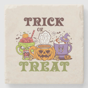 Posavasos De Piedra Truco O Trato De Café Delight