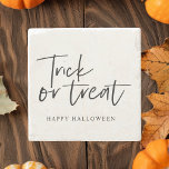 Posavasos De Piedra Truco Y Tratamiento Mínimo Modernos | Feliz Hallow<br><div class="desc">Truco Y Tratamiento Mínimo Modernos | Feliz Halloween</div>
