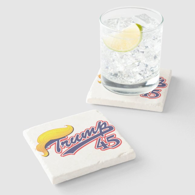 Posavasos De Piedra Trump 45 (Lateral)