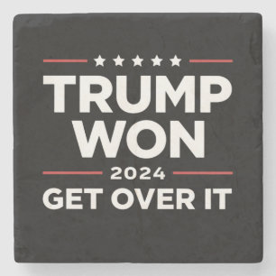 Posavasos De Piedra Trump Ganó Olvídate de Esto 2024