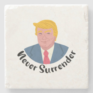 Posavasos De Piedra Trump Mugshot nunca se rinde