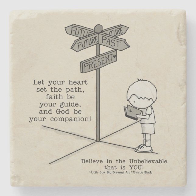 Posavasos De Piedra Tu compañera de Dios (Anverso)