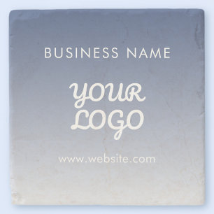 Posavasos De Piedra Tu logotipo degradado de color editable