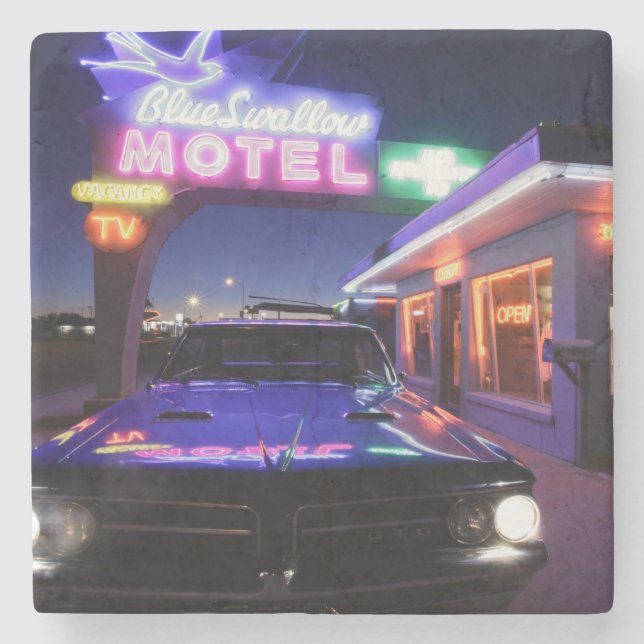 Posavasos De Piedra Tucumcari, New México, Estados Unidos. Ruta 66 (Anverso)