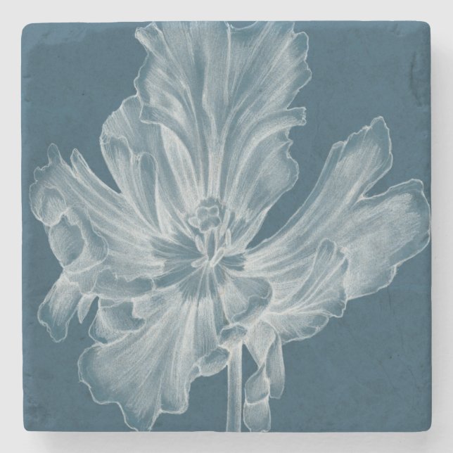Posavasos De Piedra Tulipán II Monocromo (Anverso)