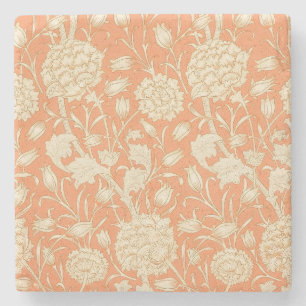 Posavasos De Piedra Tulipán Silvestre Naranja Arte Floral de William M
