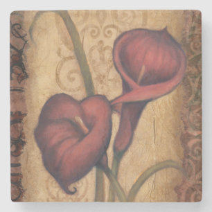 Posavasos De Piedra Tulipanes rojos II