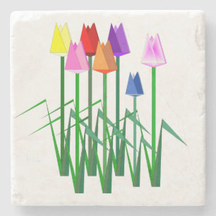 Posavasos De Piedra Tulips Stone Coaster