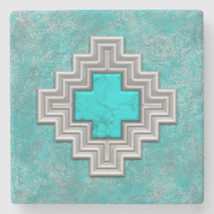 Posavasos De Piedra Turquesa del sudoeste
