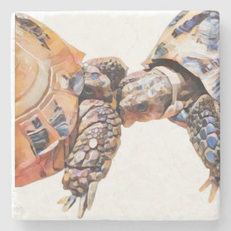 Posavasos De Piedra Turtle y Love You Coaster