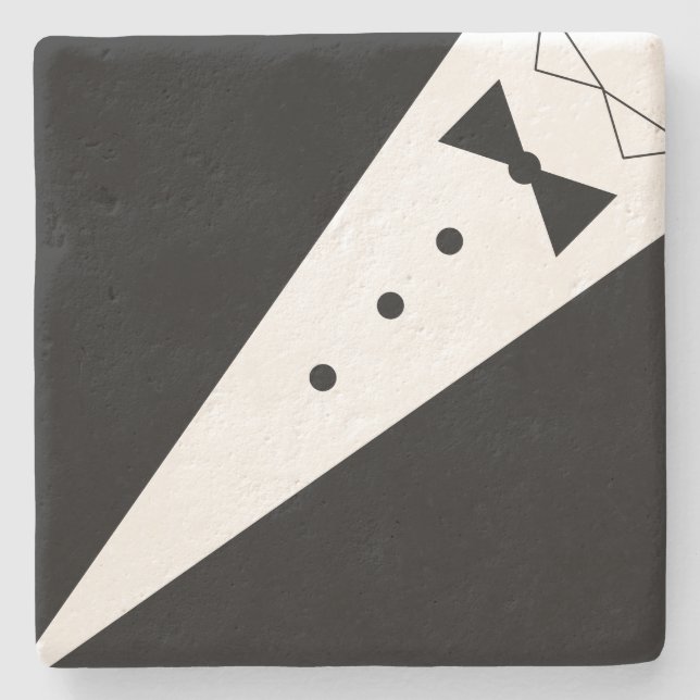 Posavasos De Piedra Tuxcedo Coasters (Anverso)