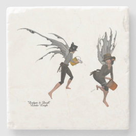 Posavasos De Piedra Twin Boy Rain Faeries Monstruo de Piedra