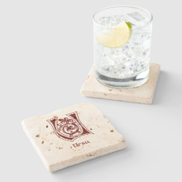 Posavasos De Piedra U de la Capital Decorativa Botánica Medieval