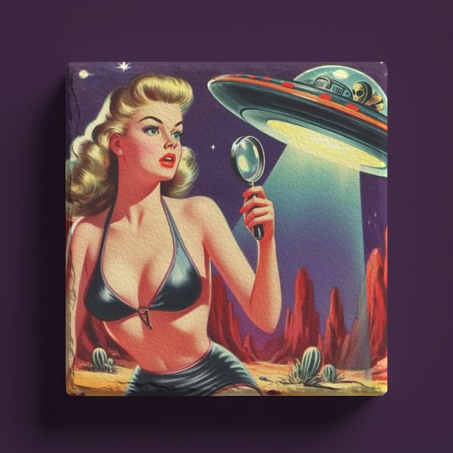 Posavasos De Piedra Ufo Pin-up (Subido por el creador)