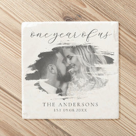 Posavasos De Piedra Un año del primer aniversario de los Bodas de Esta