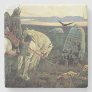 Posavasos De Piedra Un caballero en la encrucijada (por Viktor Vasnets