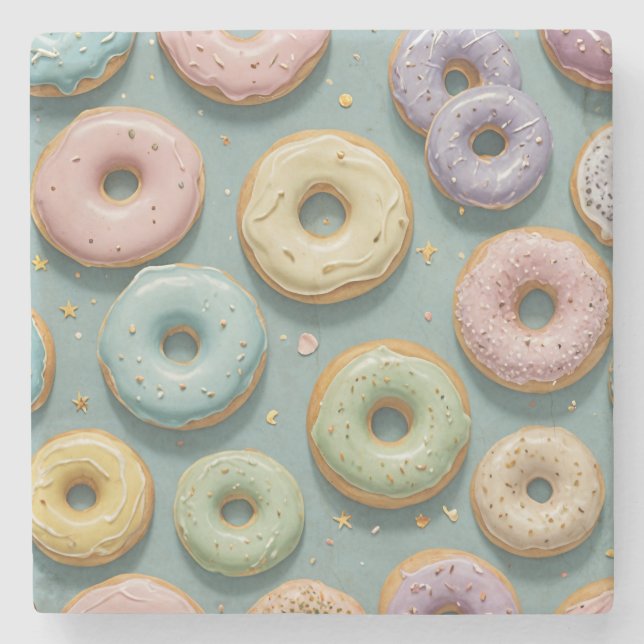 Posavasos De Piedra Un caprichoso Pastel Donut Dream (Anverso)