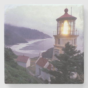 Posavasos De Piedra Un día nublado en la costa de Oregón en la Hecet