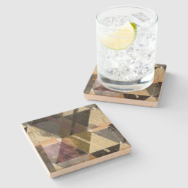 Posavasos De Piedra Un diseño abstracto moderno