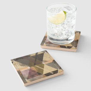 Posavasos De Piedra Un diseño abstracto moderno