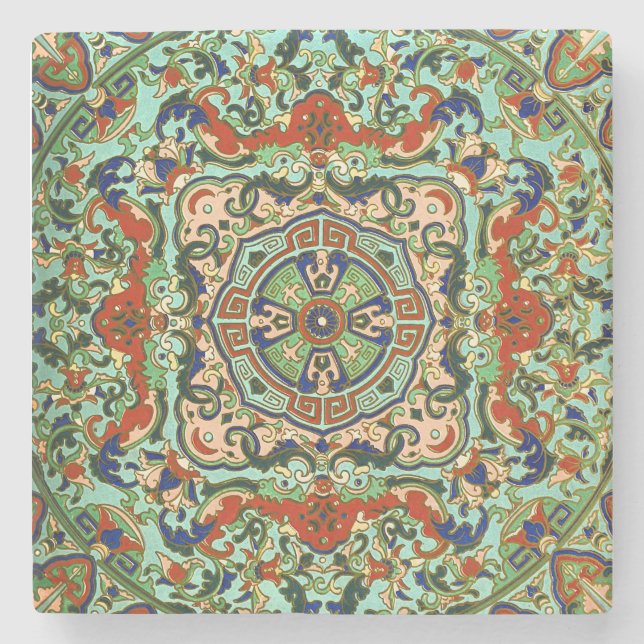 Posavasos De Piedra Un diseño del Oriente (Anverso)