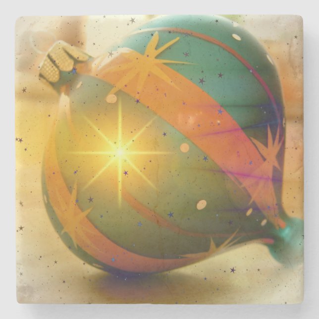 Posavasos De Piedra Un gran y brillante ornamento navideño (Anverso)