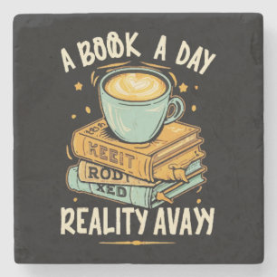 Posavasos De Piedra Un libro al día mantiene la realidad alejada