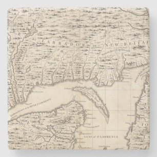 Posavasos De Piedra Un mapa del Imperio británico en la hoja 3 de