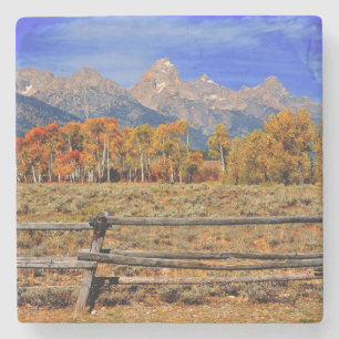 Posavasos De Piedra Un momento en Wyoming en otoño