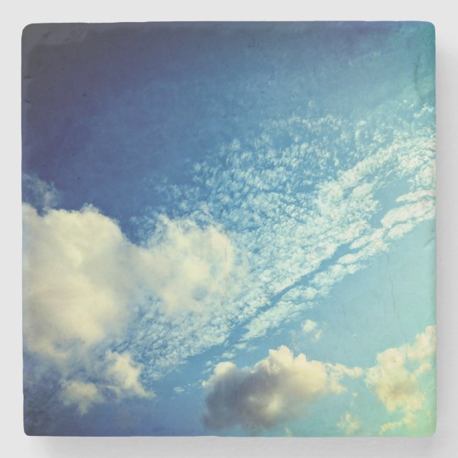 Posavasos De Piedra Un rociado de nubes (Anverso)