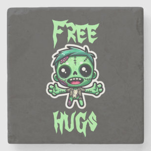 Posavasos De Piedra Un zombi divertido