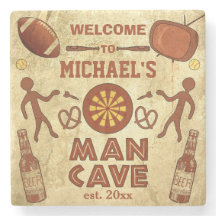 Una cueva de hombre divertida con tu nombre de Per