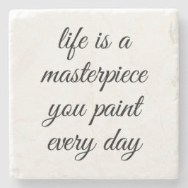 Posavasos De Piedra Una escoria maestra de piedra de mármol