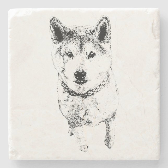 Posavasos De Piedra Una mirada inquebrantable (Anverso)