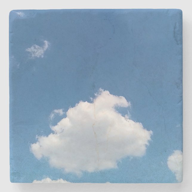 Posavasos De Piedra Una nube simple (Anverso)