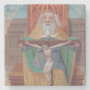 Posavasos De Piedra Una Trinidad Santa Dios en Gloria