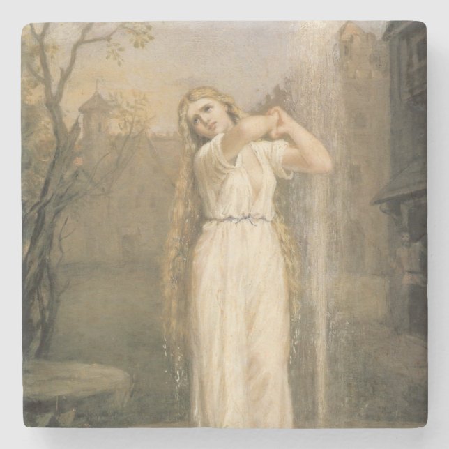 Posavasos De Piedra Undine (de John William Waterhouse) (Anverso)