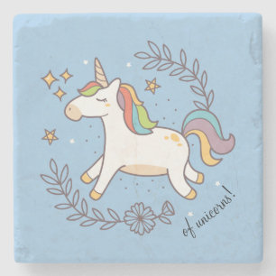 Posavasos De Piedra Unicornio del vuelo