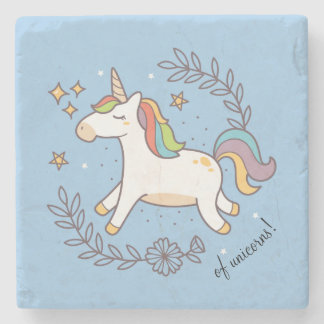 Posavasos De Piedra Unicornio del vuelo